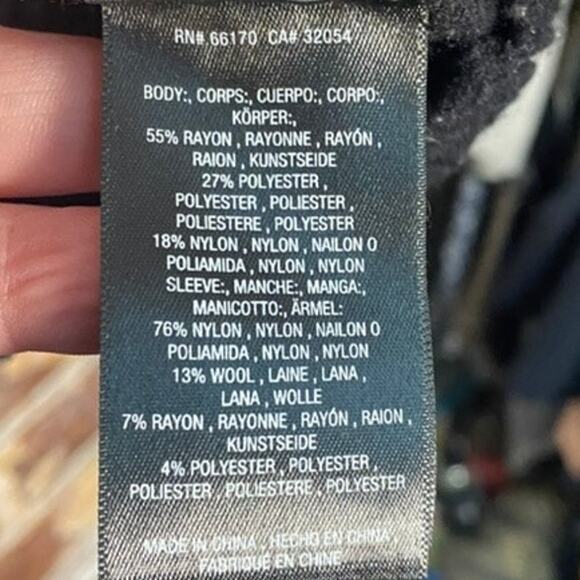 Anthropologie Knitted & Knotted Mock Neck Fuzzy Spotted Print Sleeve Sweater - Picture 11 of 14